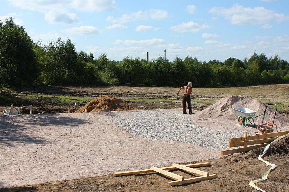 Подготовка основания детской площадки