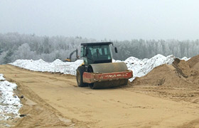 Строительство уличной сети в первой очереди КП "Сосновские озера 2"